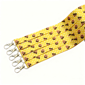 Lanière personnalisée en polyester avec logo imprimé en sérigraphie, porte-clés, lanière de sublimation en PET, vente en gros d'usine - Product Image 2