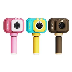 Kids Camera Handheld Photo SLR Dual Lens Outdoor Game Mini Toy Video with Stand Camera