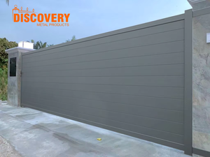 Porte coulissante électrique moderne en alliage d'aluminium, facile à installer, écologique, étanche, avec modélisation <span class=keywords><strong>3D</strong></span> pour usage extérieur, villa, OEM ODM - Product Image 4