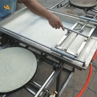 Machine automatique à pain plat arabe, machine à faire des crêpes plates cuites au four, machine à faire des dosas à poussée manuelle