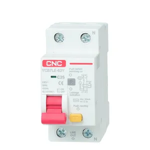 Elcb mcb微型漏电断路器rcd rcbo 1p + n