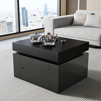 Table basse moderne minimaliste de luxe en pierre frittée écologique, aspect marbre, avec base en métal, pour salon