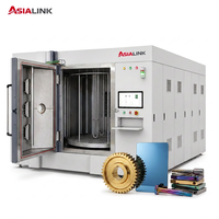 Machine de revêtement PVD par ionisation sous vide certifiée CE AsiaLink avec pompe et moteur PLC pour pièces en acier inoxydable, alliage, plastique, verre et céramique