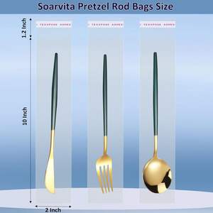 Soarvita Self Sealing OPP Bags-Clear Individual Pretzel Rod Bags Packaging Candy Treat Popsicle for Favors Milk - Product Image 5