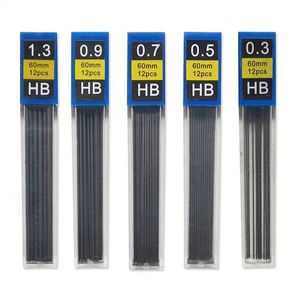 X801-1 Recambio de mina de lápiz mecánico de color superfino de 0.5mm 0.7mm HB/2B de alta resistencia de resina negra - Product Image 2