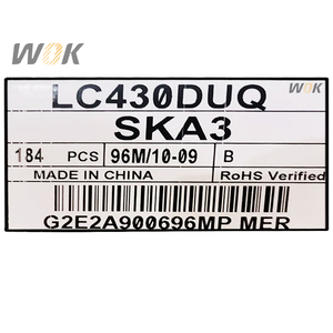 Vente directe d'usine LC430DUQ-SKA3 Écran LCD de télévision <span class=keywords><strong>LG</strong></span> de <span class=keywords><strong>43</strong></span> <span class=keywords><strong>pouces</strong></span> Bon <span class=keywords><strong>prix</strong></span> pour panneau d'écran LCD de télévision Panneau LCD de remplacement pour télévision - Product Image 6