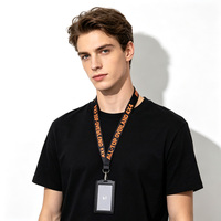 Lanyard pas cher Porte-clé Collier Polyester Sangle Imprimé pour Sublimation Lanyards Personnalisés Avec Logo Personnalisé