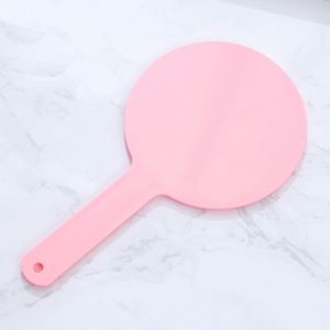 Mini Cosmetic <b>Handheld</b> <b>Mirror</b> Vintage Printed Logo Custom Small Round Hand Held Make up <b>Mirror</b> With Handle - Product Image 2