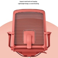 Chaise de bureau ergonomique de direction pivotante, réglable en hauteur, avec accoudoirs, dossier en maille, base en acier, siège coulissant, design moderne pour