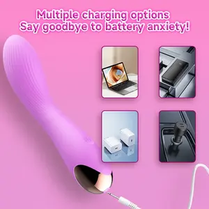 Leistungs starker 10-Modus-Elektromassagegerät Wiederauf ladbarer G-Punkt-Vibrations stab für Erwachsene Neuheit Sexspielzeug für Sie - Product Image 3