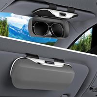 Nuevo Soporte para Gafas de Sol para Visera de Coche, Apertura con una Sola Mano, Estuche para Gafas de Coche Antiarañazos, Soporte para Gafas de Sol para Visera de Coche