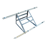 Supports de montage PV personnalisés, système de support solaire fixe au sol pour les centrales électriques, structure de montage de panneaux solaires