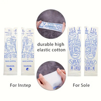 Chaussettes en coton d'acupression pour la réflexologie des pieds avec ensembles de bâtons d'outils de massage