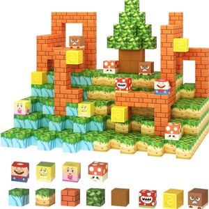 25 años de regalos de Navidad de Halloween bloques de construcción magnéticos 100 uds/250 uds/554 Uds <span class=keywords><strong>cubos</strong></span> magnéticos personalizados para niños de 3 años en adelante - Product Image 6