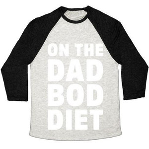 Camiseta de béisbol unisex Tri-Blend de On the Dad Bod Diet - Product Image 2