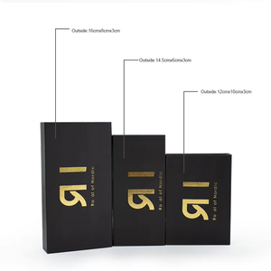 High Quality Custom Printed Magnet <b>Gift</b> <b>Box</b> <b>Black</b> Magnetic Paper <b>Box</b> with Gold Stamping Matte Lamination for Watch Embossing - Product Image 1