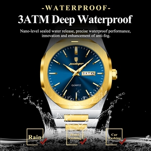 POEDAGAR 825 in <span class=keywords><strong>acciaio</strong></span> inox moda sport orologio da polso da <span class=keywords><strong>uomo</strong></span> al quarzo di lusso Casual <span class=keywords><strong>uomo</strong></span> impermeabile luminoso settimana orologio da <span class=keywords><strong>uomo</strong></span> - Product Image 5