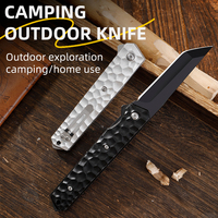 Couteau à fruits de poche EDC pour camping et survie en plein air, manche en aluminium OEM personnalisable et lame en acier inoxydable pour le bricolage