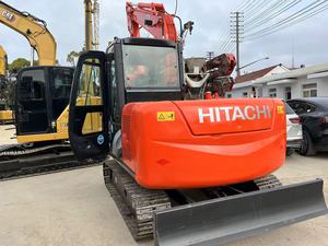 Excavadora de cadenas Hitachi ZX70 usada original, excavadora hidráulica pequeña de 7 toneladas para construcción - Product Image 2