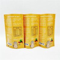 Sachet refermable à trois soudures latérales avec fenêtre en PET/VMPET/PE, homologué FDA, pour scellage thermique, imprimé en héliogravure, faible MOQ, personnalisé pour snacks et biscuits