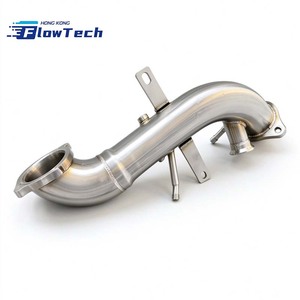 Tubo de Escape FlowTech de Acero Inoxidable T304 de Alta Calidad, Acabado Pulido, Profesional, 1.5 mm de Espesor, para Alfa Romeo Giulia 2.0T OPF - Product Image 1