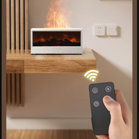 Diffuseur d'arômes et humidificateur d'air mural OEM haut de gamme, simulation flamme, pour la maison, machine à parfum
