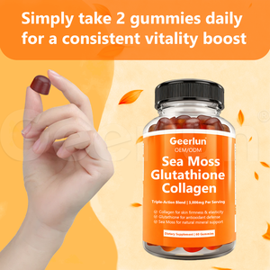 OEM Private Label <strong>Sea</strong> <strong>Moss</strong> Supplement Gummy Immune Boost Natural Detox Glutathione Collagen Gummies - Product Image 4