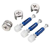 Conector de Muebles 3 en 1 Tengri - Juego de Tuercas de Bloqueo Cam Lock Minifix para Ensamblaje de Paneles de Armarios y Gabinetes M6x35 M6x40