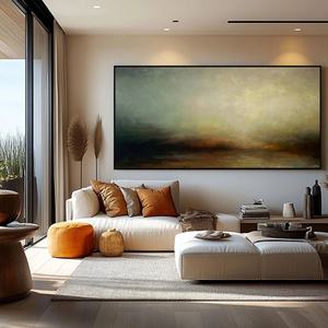 Arte Mural 3D, Cuadro Grande Horizontal Abstracto Minimalista Creativo sobre Lienzo para Decoración del Hogar y Galería - Product Image 4