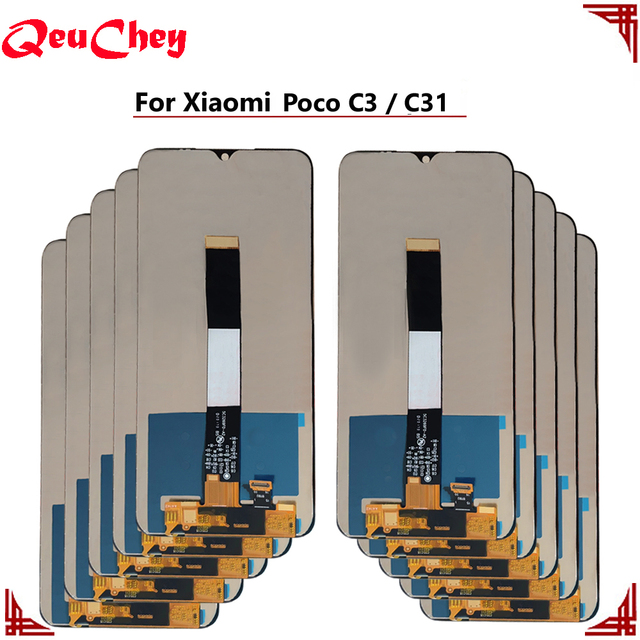 Wholesale for Xiaomi  POCO C3 LCD Display Poco C31 Touch Screen Digitizer MZB0A0MIN M2006C3MII MZB07RJIN Assembly No/ With Frame