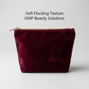 Bolsa <span class=keywords><strong>de</strong></span> Regalo <span class=keywords><strong>de</strong></span> Terciopelo con Logotipo Personalizado, MOQ Bajo, para Damas <span class=keywords><strong>de</strong></span> Honor, Bolsa <span class=keywords><strong>de</strong></span> Maquillaje, Estuche Cosmético, Organizador <span class=keywords><strong>de</strong></span> Artículos <span class=keywords><strong>de</strong></span> Aseo - Product Image 1