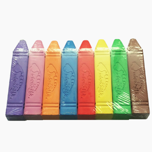 Juego de tizas Jumbo no tóxicas sin polvo para escuelas, juego de arte al aire libre, juego de tizas lavables para acera - Product Image 3