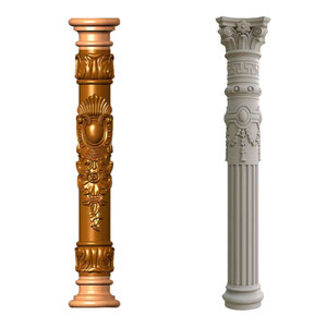 Molde de Plástico ABS Liso para Decoración de Columnas de Hormigón, Alta Resistencia, Diseño de Pilar Romano para Exteriores, Moldes para Concreto - Product Image 1