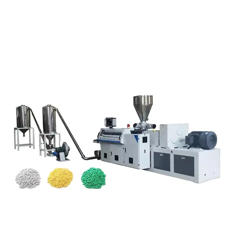 मशीनरी SJSZ65/132 पीवीसी यौगिक Granulating लाइन प्लास्टिक पाउडर Pelletizing मशीन कच्चे सामग्री Granulator उत्पादन लाइन