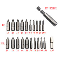 Ensemble d'extracteur de boulon dénudé HSS4241 outil d'extraction de goujon de vis cassé 22 pièces