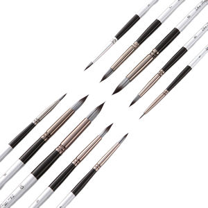Ensemble de pinceaux d'artiste ronds à pointe pointue, 10 pièces, pour <span class=keywords><strong>dessin</strong></span> à l'aquarelle - Product Image 6