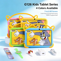 Nueva Tableta Educativa G126 con Android 14, Procesador de Cuatro Núcleos, Pantalla Capacitiva, Wifi, 6GB + 128GB, Táctil, para Educación y Juegos