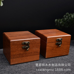 กล่องใส่เครื่องประดับซาเปเล่ทรงสี่เหลี่ยมผืนผ้า 11x11x9 ซม. กล่องเก็บเครื่องประดับสไตล์ชนบท กล่องบรรจุภัณฑ์ของขวัญ - Product Image 3