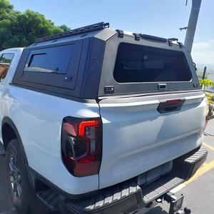 Couverture de benne en acier au manganèse avec fenêtre coulissante pour Ford F150, anti-choc, étanche, anti-poussière, protection de la boîte de chargement - Product Image 3