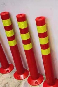 New Red Yellow PVC Plastic Bollard <strong>Post</strong> Warning Road <strong>Traffic</strong> <strong>Post</strong> - Product Image 6