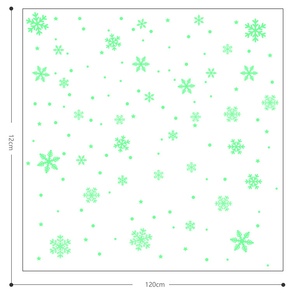 Giáng sinh phát sáng trong bóng tối bông tuyết cửa sổ bám tĩnh dán huỳnh quang kỳ nghỉ trang trí cho văn phòng nhà bên - Product Image 5
