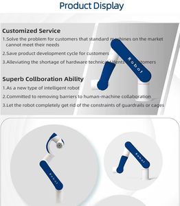 แขนหุ่นยนต์ร่วมปฏิบัติงานอุตสาหกรรม <span class=keywords><strong>AI</strong></span> อัจฉริยะ ใช้งานแบบแฮนด์<span class=keywords><strong>ฟรี</strong></span> ตั้ง<span class=keywords><strong>โปรแกรม</strong></span>ง่าย สำหรับงานขนถ่าย - Product Image 5