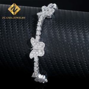 Hot Selling Pass Diamond Tester 925 Sterling <b>Silver</b> Hip Hop Jewelry Custom Butterfly VVS Moissanite Tennis <b>Bracelet</b> - Product Image 6