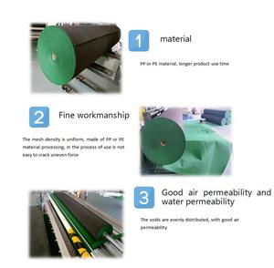 Tela no tejida fusible impermeable de poliéster 100% verde de 350g/500g para huertos, tela anti-ervas, tela para supresión de maleza - Product Image 4