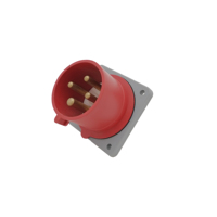ZNPON FP34441 CEE PLUG 16/32AMP 380V Prise de remplacement à montage encastré rouge
