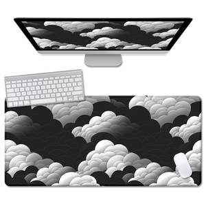 Grand tapis de bureau de jeu en néoprène 900x400 personnalisé, nuage statique et épais, dessin animé, logo personnalisé pour les joueurs - Product Image 4