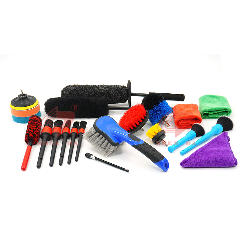 21 Pcs Car Interior Detailing Brush For Cleaning Car Logo / Wheel