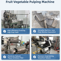 Dubbele Kanaal 304 Roestvrijstalen Pomp Groente Fruit Puree & Pulping Machine Hoge Capaciteit