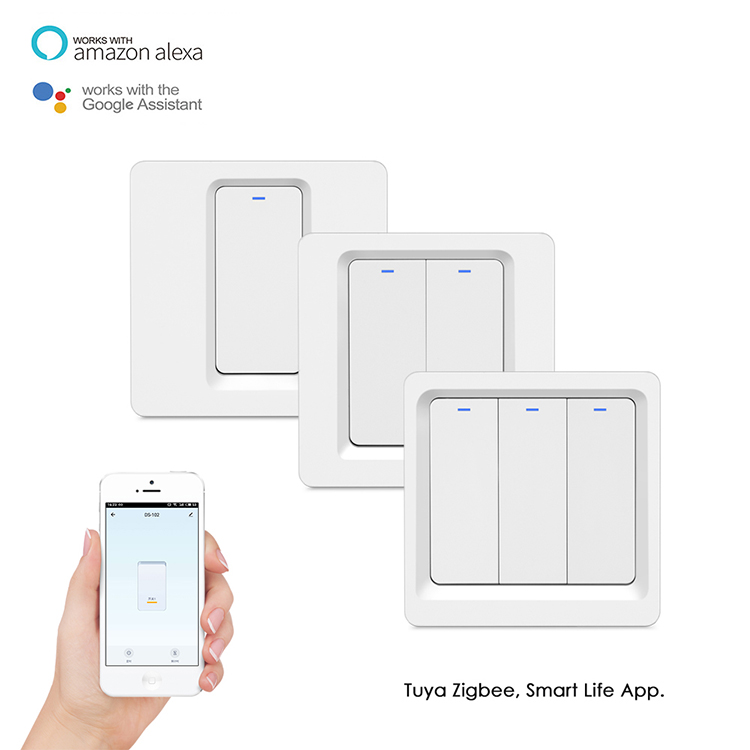 Оптовая продажа, домашний пульт дистанционного управления с вентилятором, eu 2 gang, смарт-переключатели, работает с Wi-Fi