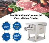 Hachoir à viande électrique commercial en acier inoxydable, capacité 500 kg/h, pour usage industriel (sortie d'usine)